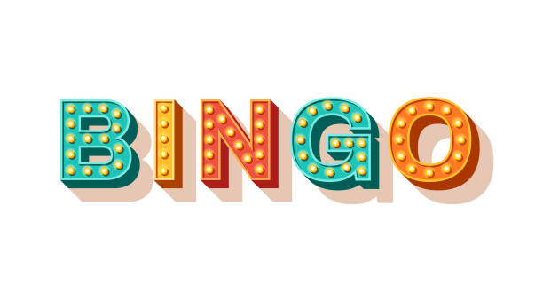 ilustrações de stock, clip art, desenhos animados e ícones de bingo vector typography - bingo