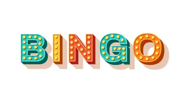 Vector illustration of Bingo vector typography