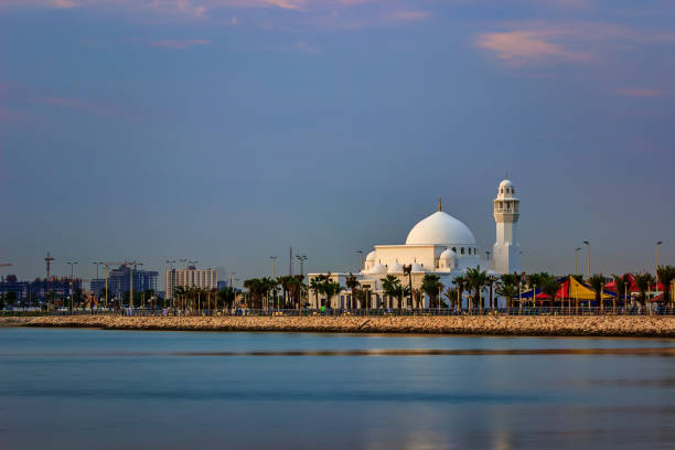 istock Beautiful Al Khobar Corniche Mosque Sunrise -Saudi Arabia. 1183778821