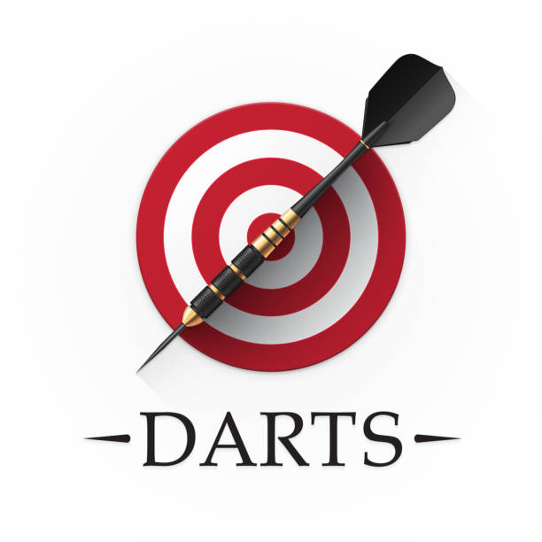 darts spiel emblem - darts stock-grafiken, -clipart, -cartoons und -symbole