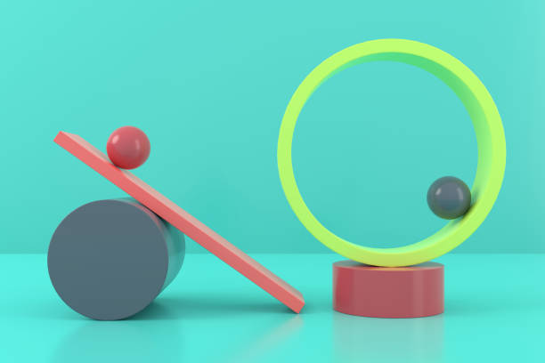 istock Abstract background of geometric shape. 3D rendering. 1183786044