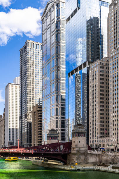 istock Dyeing River Chicago St' Partick Day. 1183788899