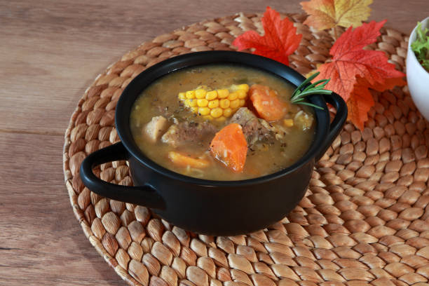 istock Sancocho various meats with vegetables stew Latin American dish 1183789987