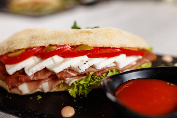 istock Delicious Mediterranean sandwich 1183790290