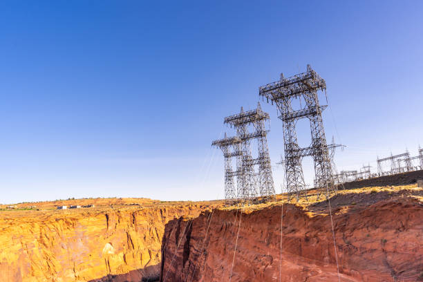 istock Power plant over dam 1183790293
