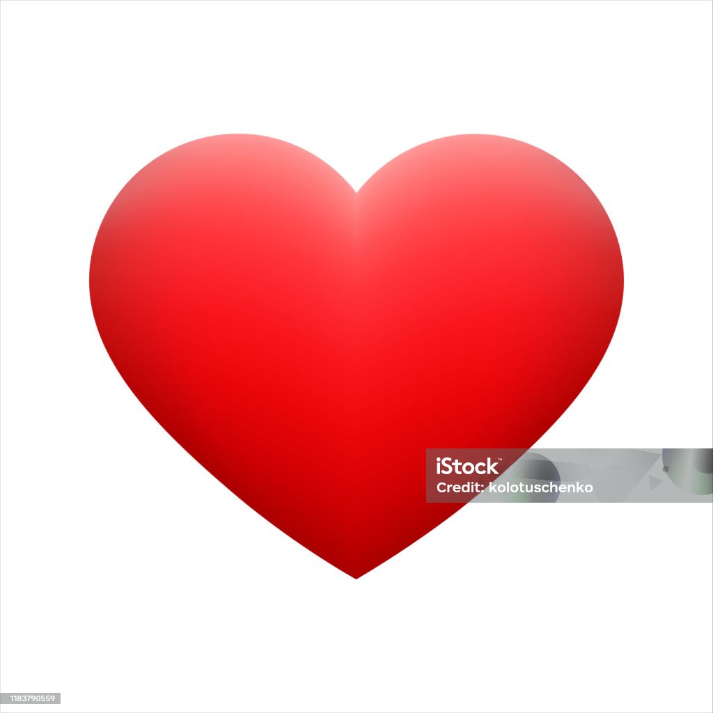Émoticône Rouge De Forme De Coeur De Vecteur Sur Le Fond Vecteurs libres de  droits et plus d'images vectorielles de Coeur - Symbole d'une idée - iStock