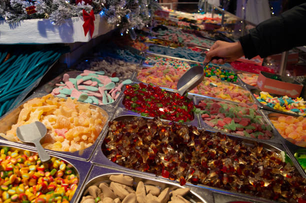 istock Sweets on Christmas Fair 1183790593