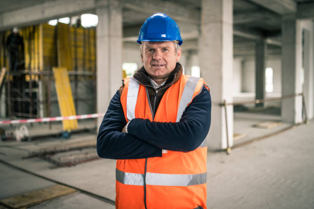 istock Portrait of a mature caucasian construction site foreman 1183792247