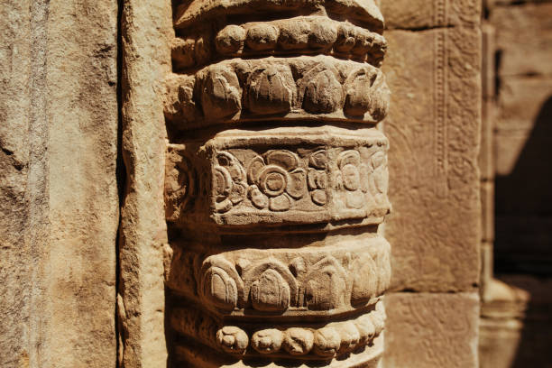 istock Acient Murals and cave paintings on Angkor Wat temple walls 1183797069