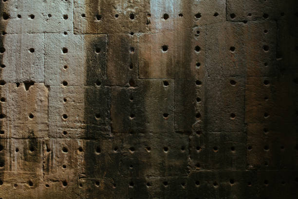 istock Acient Murals and cave paintings on Angkor Wat temple walls 1183798424