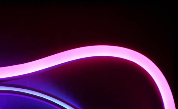 istock Abstract neon lights in the dark. Pink and blue lights 1183798836