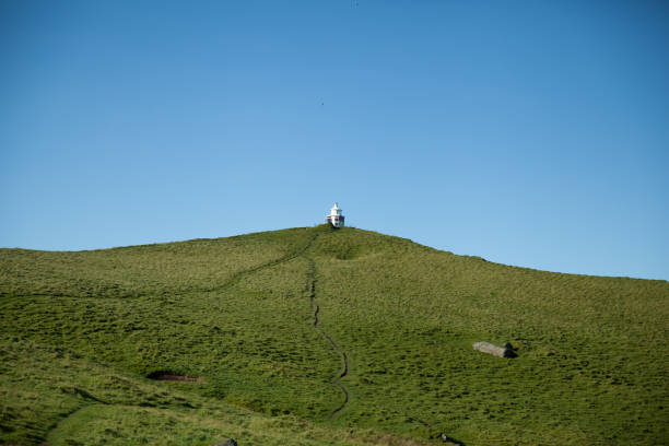 istock Kallur lighthouse on Kalsoy, Faroe Islands 1183800033