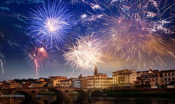 istock fireworks over Florence New Year destination 1183805905