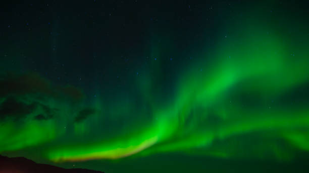 istock beautiful aurora boreal in Lofoten Islands 1183810143