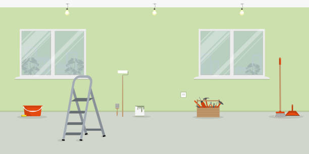istock Room repair in the house 1183811224