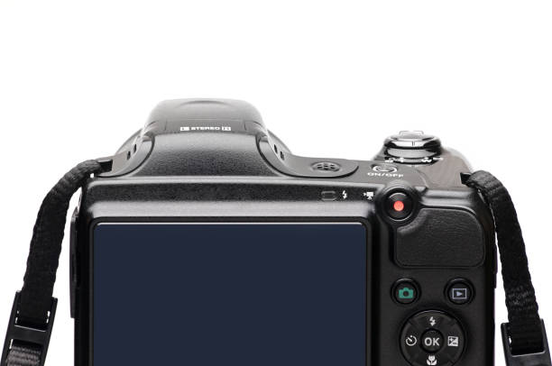 istock Digital photo camera on a white background 1183813430