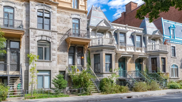 istock Montreal, typical victorian house 1183813809
