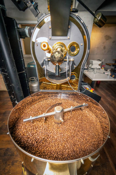istock Mixing of roasted coffee 1183816977