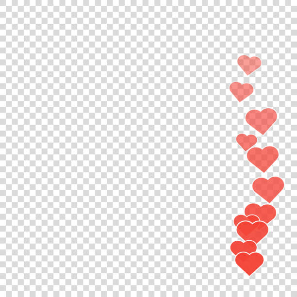 Social media likes heart for marketing design Social media likes heart for marketing design vector hearts playing card stock illustrations