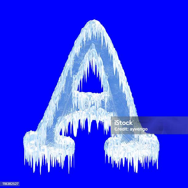 Cobertura Glacé Alfabeto - Fotografias de stock e mais imagens de Pingente de Gelo - Pingente de Gelo, Texto datilografado, Alfabeto