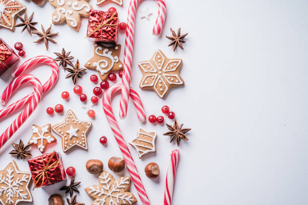 istock New Year and Christmas greeting postcard 1183828769