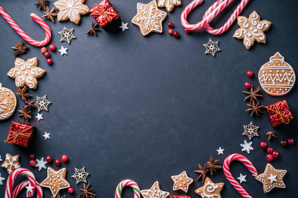 istock Christmas holidays, New Year greeting card mockup 1183828782