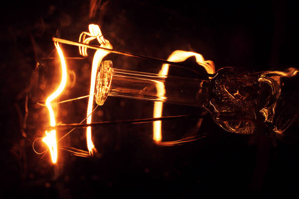 istock Working incandescent lamp in macro. Lamp. Incandescent lamp 1183829076