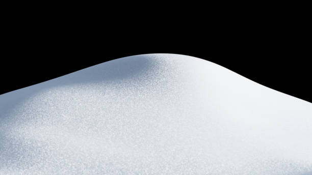 istock Isolated snow hill landscape. Winter snowdrift background. 1183832459
