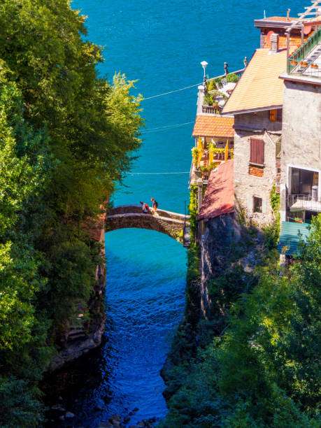 Nesso, Lake of Como, Italy stock photo