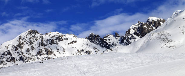 istock Ski slope at sun winter day 1183846447
