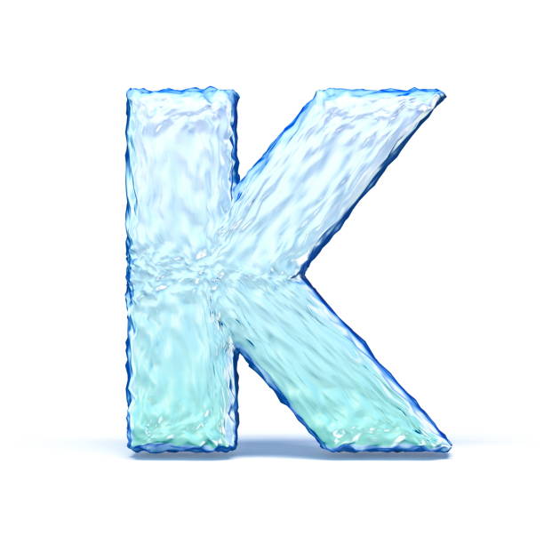 vaak Fantastisch Hen Ice Crystal Font Letter K 3d Stock Photo - Download Image Now - Abstract,  Alphabet, Art - iStock