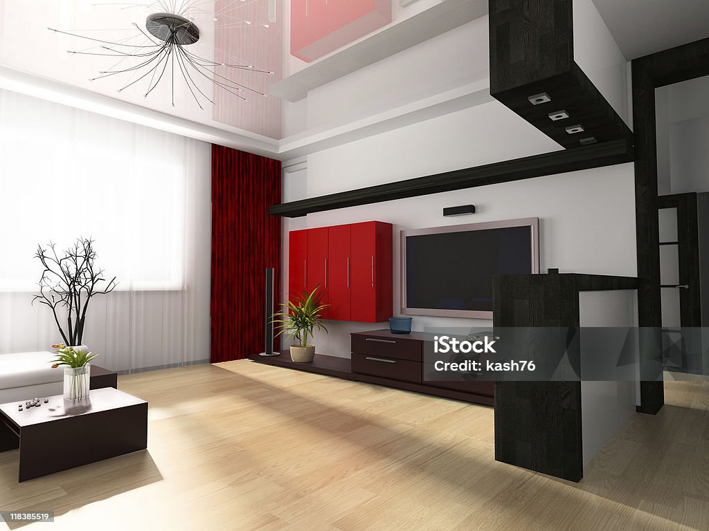 Moderna sala de desenho - Foto de stock de Apartamento de Cobertura royalty-free