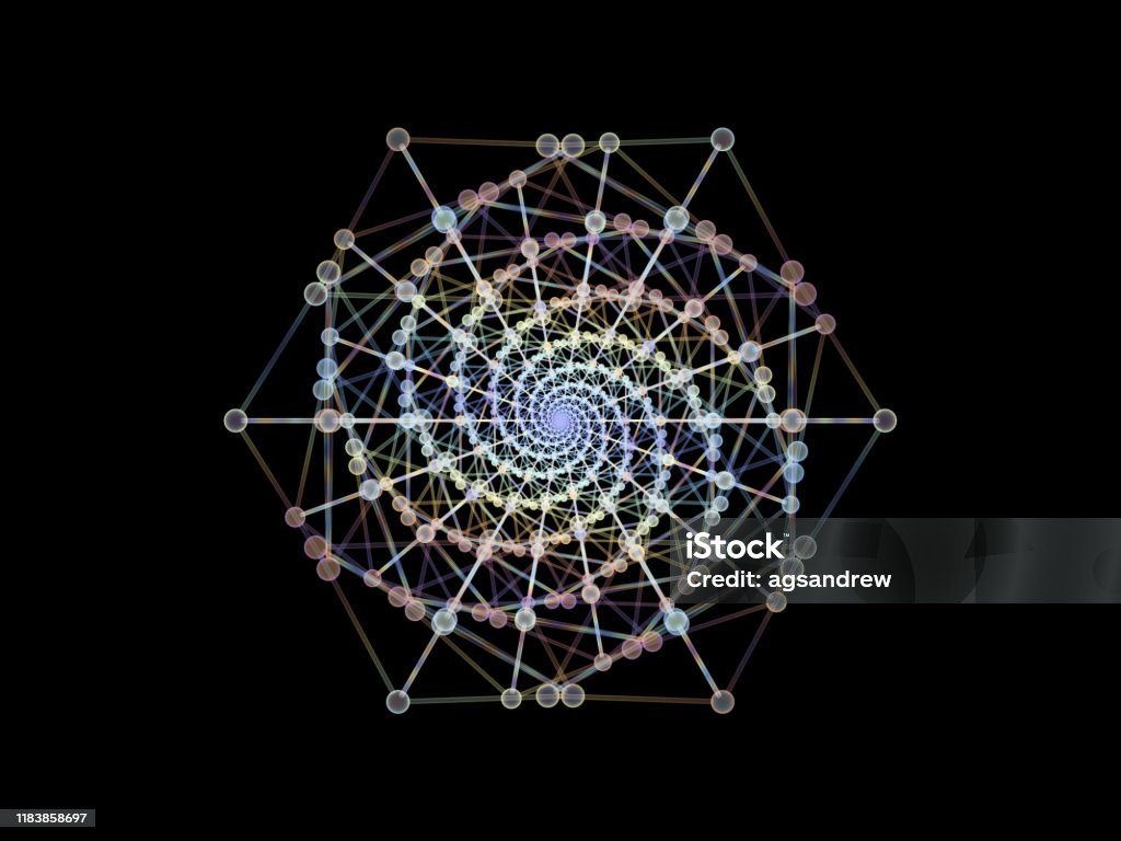 Abstract Molecular Structure Stock Illustration - Download Image Now ...