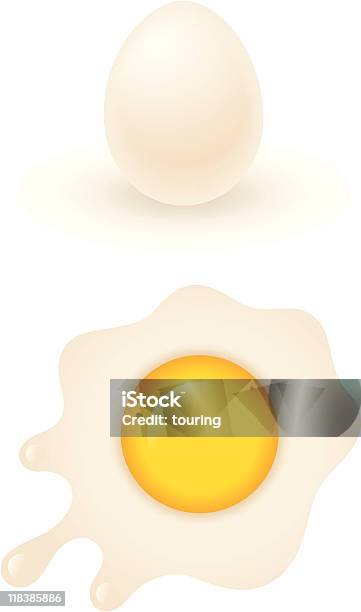 Ilustración de Huevo y más Vectores Libres de Derechos de Alimento - Alimento, Blanco - Color, Color - Tipo de imagen