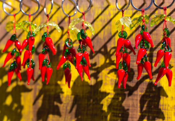 istock New Mexico: Chili Pepper Ristra Key Ring Retail Display 1183864837