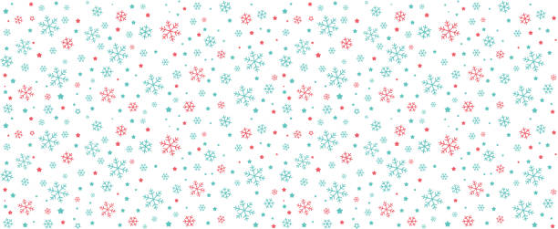 ilustrações, clipart, desenhos animados e ícones de sem costura do floco de neve e da estrela, fundo da ilustração do vetor - backgrounds blank winter design element