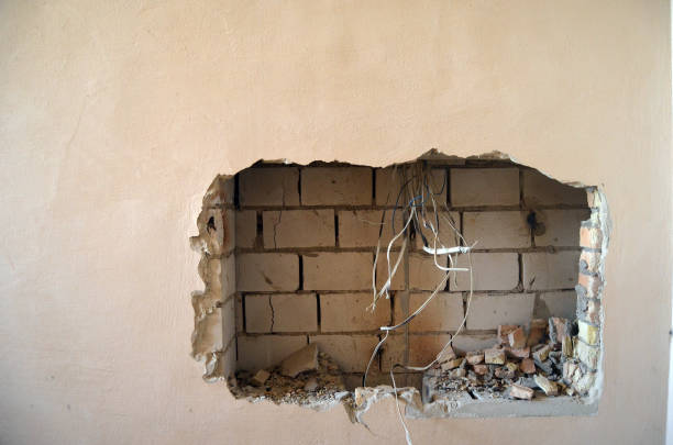 Ukraine gets rid of the consequences of communism. Ruins. Kiev Region,Ukraine