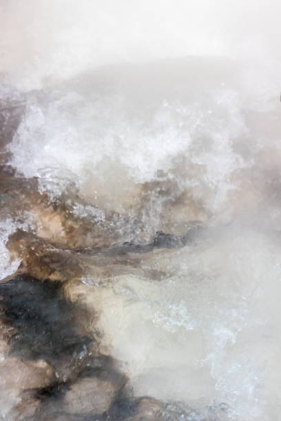 istock Abstract background image of cascading geothermal river water. 1183873013