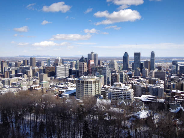 istock Montreal Skyline in Winter 1183876370