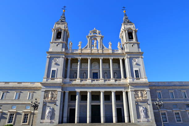 istock Almudena Church (Cathedral of Santa Maria la Real de la Almudenaon) in Madrid, Spain. 1183887602