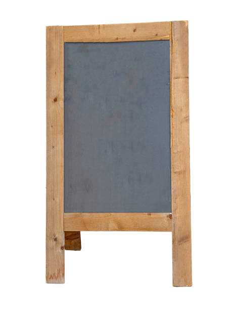 tablica pusta z drewnianą ramą izolowana na białym tle - easel blackboard isolated wood zdjęcia i obrazy z banku zdjęć