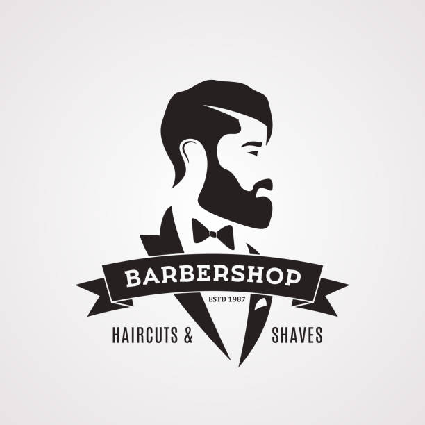 istock Vintage Barbershop design template. Gentleman vector illustration. 1183888169