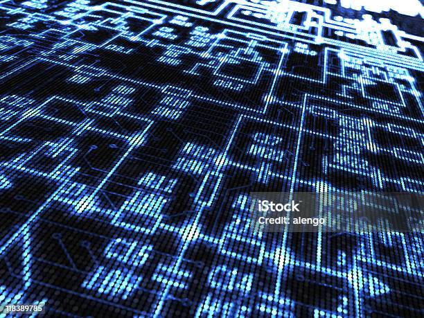 Photo libre de droit de Fond De Technologie banque d'images et plus d'images libres de droit de Carte mère - Carte mère, Circuit intégré, Effet de perspective