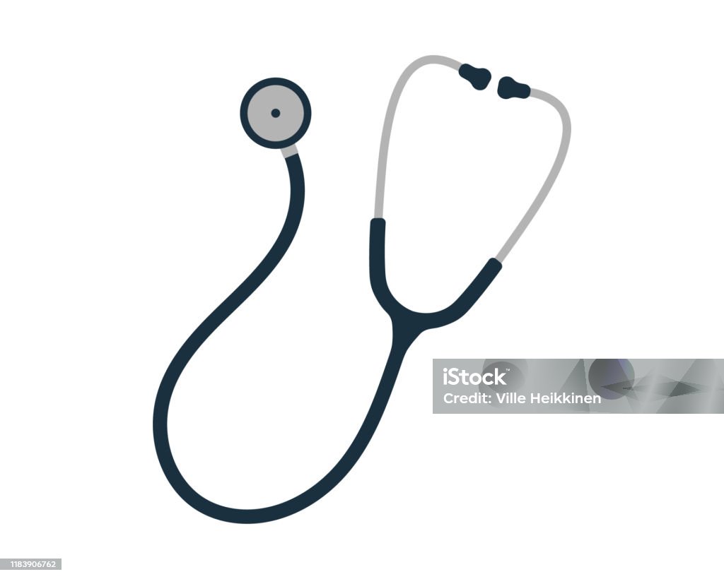 Flat Cartoon Style Stethoscope Icon Healthcare Logo Image Vector  Illustration Isolated On White Background Stock Illustration - Download  Image Now - iStock