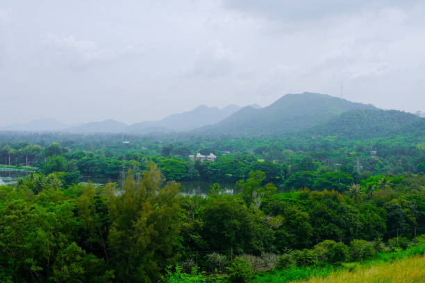 istock landscape with mountains and clouds 1183906794