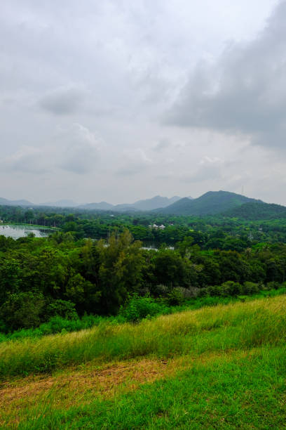 istock landscape with mountains and clouds 1183906848