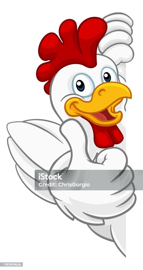 Chicken Rooster Cockerel Bird Cartoon Character Stock Illustration -  Download Image Now - Animal Wing, Cartoon, Chicken - Bird - iStock