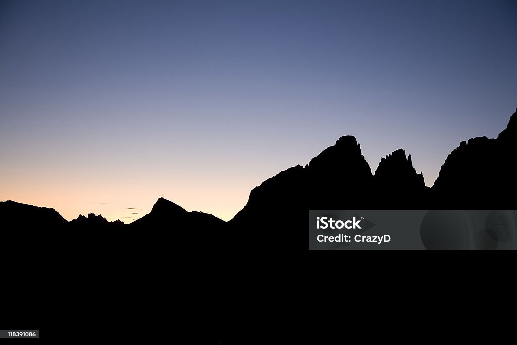 Dolomitas no pôr-do-sol - Foto de stock de Alpes europeus royalty-free