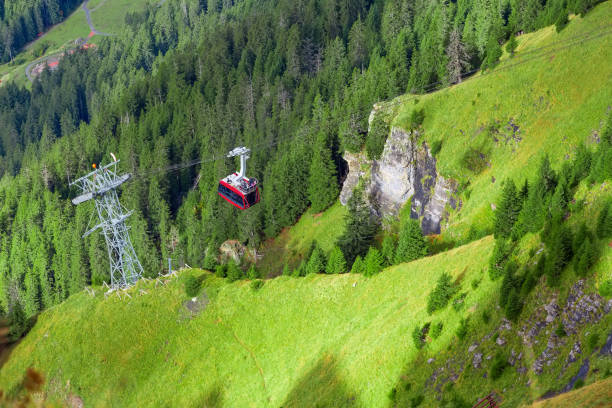 istock Cable car from Wengen to Mannlichen, Switzerland 1183912099
