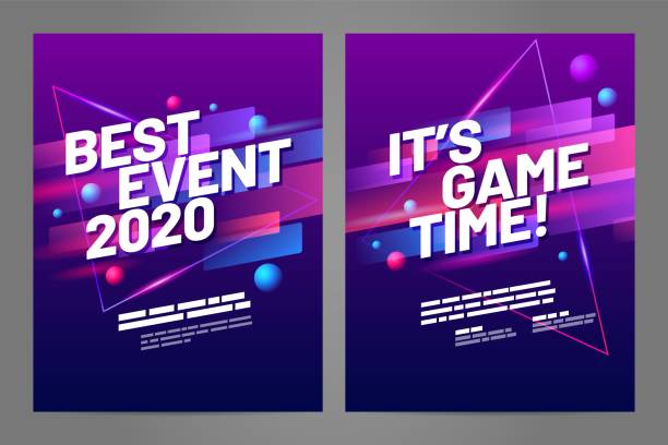 Layout poster template design for sport event Template design with dynamic shapes for sport event, invitation, awards or championship. Sport background. match sport stock illustrations